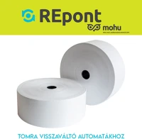 Bluering H3057616 Hőpapír 58mm széles, 250fm  hosszú, cséve 25mm, bpa mentes nyomatlan, tomra mohu visszaváltó gépekhez ® kép