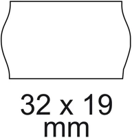 Bluering H30ARAZ3219STA Árazószalag 32x19mm, stancolt 10 tekercs/csomag, ®, fehér kép