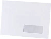 Bluering H30BORLC5SZILI3590 Boríték lc/5 szilikonos bélésnyomott jobb ablakos 35x90mm 162x229mm j28a20 ® fehér kép