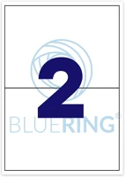 Bluering H30BRET112 Etikett címke, 210x148mm, 100 lap, 2 címke/lap ® kép