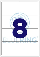 Bluering H30BRET115 Etikett címke, 105x74mm, 100 lap, 8 címke/lap ® kép