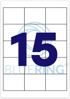 Bluering H30BRET121 Etikett címke, 70x50,8mm, 100 lap, 15 címke/lap ® kép