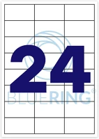Bluering H30BRET126 Etikett címke, 64,3x34mm, 100 lap, 24 címke/lap ® kép