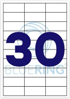 Bluering H30BRET130 Etikett címke, 70x29,6mm, 100 lap, 30 címke/lap ® kép