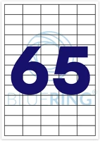 Bluering H30BRET134 Etikett címke, 38,1x21,2mm, 100 lap, 65 címke/lap ® kép
