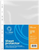 Bluering h30gena4180jbluer Genotherm lefűzhető, a4, 180 micron jumbo katalógustartó bluering® 10 db/csomag,