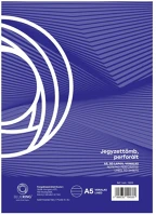 Bluering H30JZTPERFA5VON Jegyzettömb perforált, a5, 50lap, ® vonalas kép