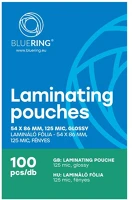 Bluering h30lamm5486125mic Lamináló fólia 54x86mm, 125 micron 100 db/doboz, bluering®