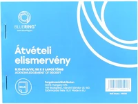 Bluering H30NYOMTB1367A Átvételi elismervény a6, 50x3lapos b.13-67/a/vx ® kép