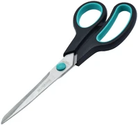 Bluering H30OLLO40628 Olló 21cm, műanyag fekete-zöld nyél ® kép