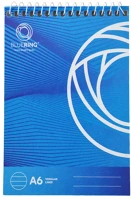 Bluering H30SPJZTA6VON60 Jegyzettömb spirálozott, a6, 60lap, ® vonalas kép