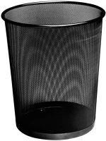 Bluering JJ41222-2 Fémhálós papírkosár 20 liter 29,5x33cm, nagy ® fekete kép
