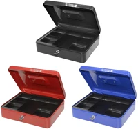 Bluering PNZK Fém pénzkazetta, 5 rekeszes, 2 kulcs kép