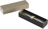 Bluering WTB91510 + WTD0571 Golyóstoll 0,8mm, fém, rozsdamentes acél test, díszdobozban ® metal, írásszín kék kép