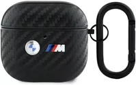Bmw BMA4WMPUCA2 Carbon double metal logo airpods 4 tok karabinerrel, fekete kép