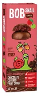 Bob snail BS-4132 Gyümölcs snack, 30 g, alma-eper tejcsokoládéban kép