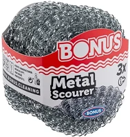Bonus 12.01297 Edénysúroló  fém dörzsi párna 8x8x1,4cm 3 darabos kép