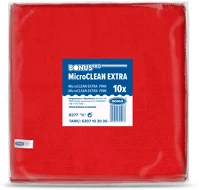 Bonus DA503XSZHTB277 Pro microclean extra kendő 40x40cm, 10db/csg piros kép