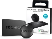 Boompods TAGBUN Bluetooth tracker tag -  boomtag + boomcard - 2 db/csomag - fekete kép