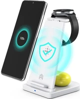 Boost YM-UD21S WHITE Ym-ud21s 3-in-1 15w univerzális vezeték nélküli töltő adapter fehér kép