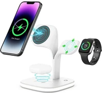 Boost YM-UD22 WHITE Ym-ud22 5-in-1 15w vezeték nélküli töltő adapter fehér kép