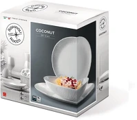 Bormioli rocco 202052 Coconut étkészlet, 18 db-os, fehér kép
