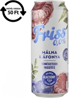 Borsodi MÁLNA-ÁFONYA 0,0 Alkoholmentes sör friss málna-áfonya 0,0% 500 ml drs kép
