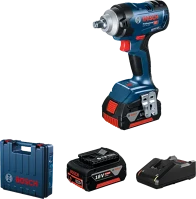 Bosch 06019K0020 Gds 18v-400 akkus ütvecsavarozó (2x 5,0ah akkuval + gal18v-40 töltővel) kép