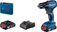 Bosch 06019K3000 GSR 185-LI akkus fúrócsavarozó (2x GBA 18V 2.0Ah akkuval, GAL 18V-20 kép