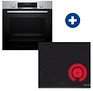 Bosch 100067023 Hbg578es3 beépíthető sütő +  pkf631bb2e beépíthető kerámia főzőlap kép