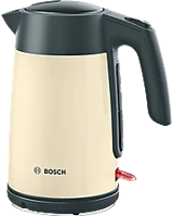 Bosch TWK7L467 vízforraló, 2400 w, 1,7 l kap, fémház, automata kikapcsolás, rejtett fűtőszál, krémszínű kép