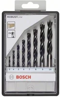 Bosch 2607010533 Fa spirál fúró készlet 8 részes 3 mm, 4 mm, 5 mm, 6 mm, 7 mm, 8 mm, 9 mm kép