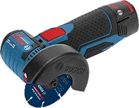 Bosch GWS 12V-76 akkumulátoros sarokcsiszoló, 12v, akku és töltő nélkül (06019f2000), kék kép