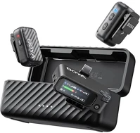 Boya BOYAMIC 2-02 Mikrofon - (vezeték nélküli, zajszűrés, fekete, usb-c, 3,5mm) kép