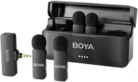 Boya BY-V4 - 2,4 GHZ-ES négycsatornás vezeték nélküli mikrofon 3,5 mm-es jack csatlakozóval kép