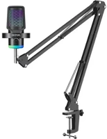 Boya CASTMIC G40B Mikrofon - (usb, led, fekete) + boom arm állvány kép