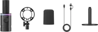 Boya CASTMIC S60D - XLR ÉS USB csatlakozású RGB broadcast mikrofon asztali állvánnyal kép