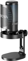 Boya K3-02 Mikrofon - (usb, állvány, led, fekete) kép