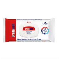 Bradolife 16399 Well alkoholmentes felületfertőtlenítő kendő 64db kép