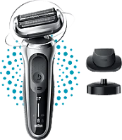 Braun 71-S4200CS WET&DRY series 7  borotva, töltőállvánnyal és 1 tartozékkal, ezüst kép