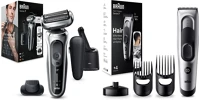 Braun BRAHS682SR Series 7 71-s7200cc ezüst borotva +  series 7 hc7390 trimmer kép