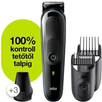 Braun MGK5345 multifunkciós testszőrzet ápoló, 7az1-ben szakállvágó, 5 tartozék és kép