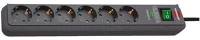Brennenstuhl 1159710515 túlfeszültség ellen védő elosztó 6 részes antracit védőérintkezős kép