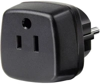 Brennenstuhl 1508520 Usa, japán/magyar konnektor átalakító adapter, fekete, kép
