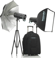 Broncolor 31.751.XX Siros 800 l outdoor kit 2 wifi / rfs 2 akkumulátoros vaku szett kép