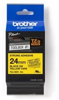 Brother COR_QPTTZS651 feliratozógép szalag, erős tapadású, 24 mm x 8 m, brother kép