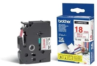 Brother TX242 Feliratozógép szalag,   18mm original fehér/piros leértékelt kép