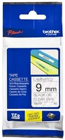 Brother TZE121 Feliratozógép szalag,   9mmx8m original fekete/átlátszó kép