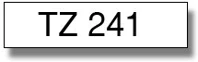 Brother TZE-241 Tz241 fekete-fehér 18mm feliratozó szalag kép