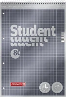 Brunnen 1067112 Premium a4 80 lap kockás spirálos jegyzetfüzet kép